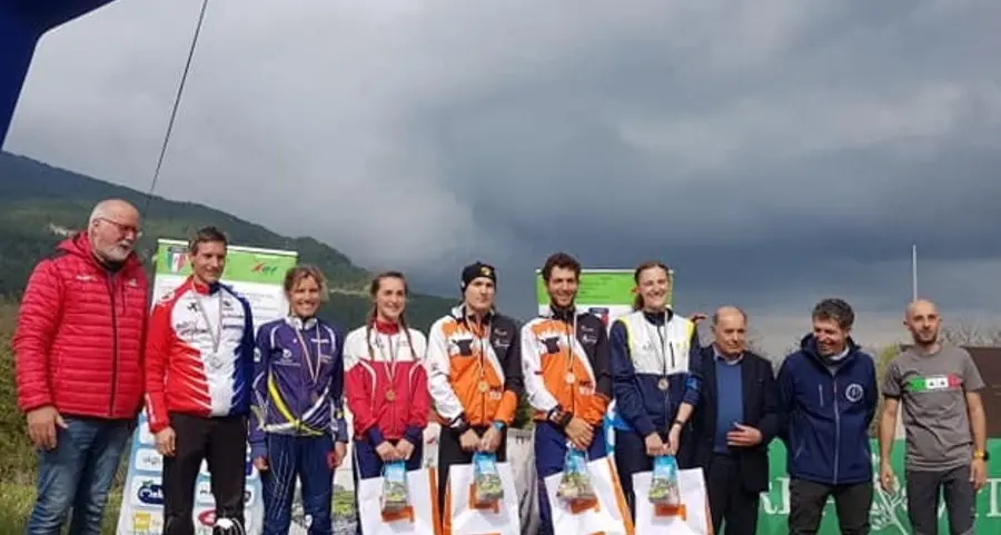 Riccardo Scalet tricolore sulla montagna di Pantani