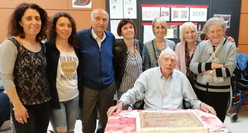 Luigi Molinari al traguardo dei 105 anni
