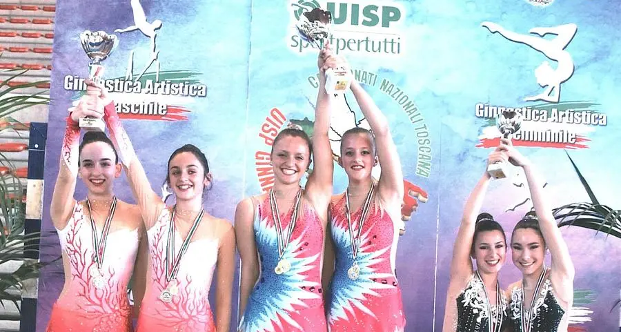 Ginnastica ritmica Jenny e Jennifer medaglie d’oro
