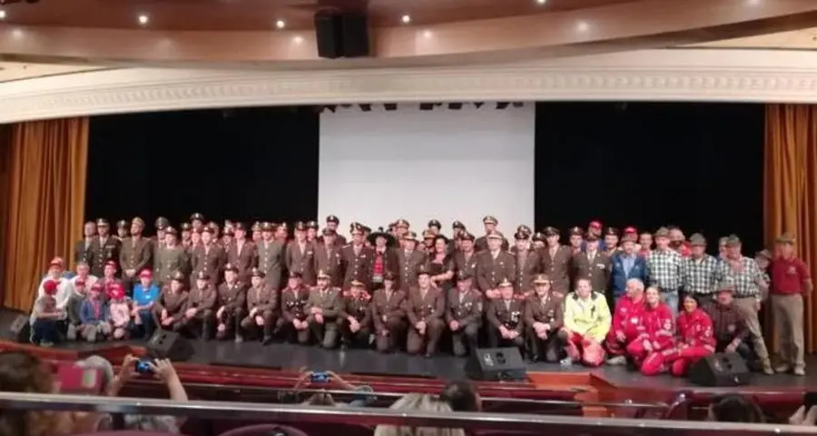 Volontari della Valsugana pronti a salpare con la nave