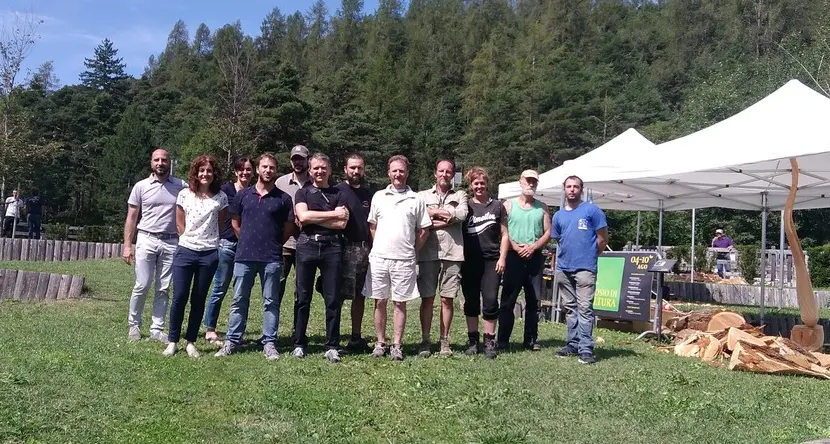 Ai Due Laghi sette scultori creano arte con il legno