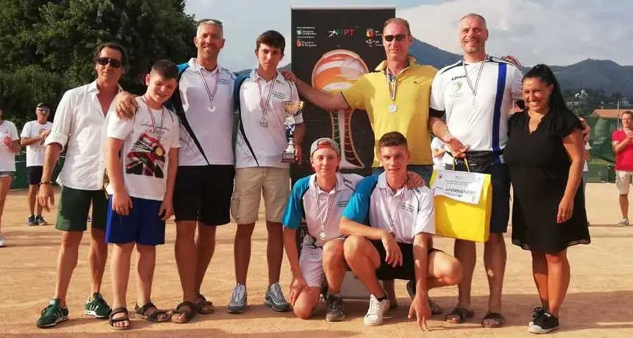 Allievi della Robur d’argento agli italiani di tamburello