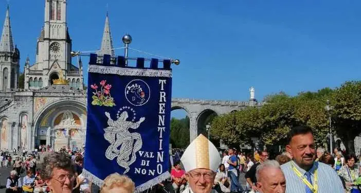 I coniugi Margoni festeggiano a Lourdes 63 anni di amore