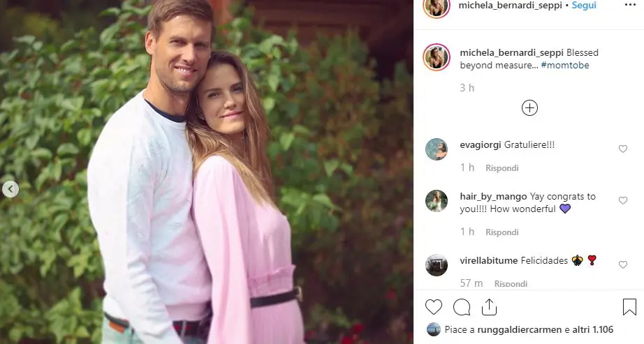 Andreas Seppi diventerà papà, ad annunciarlo la moglie Michela