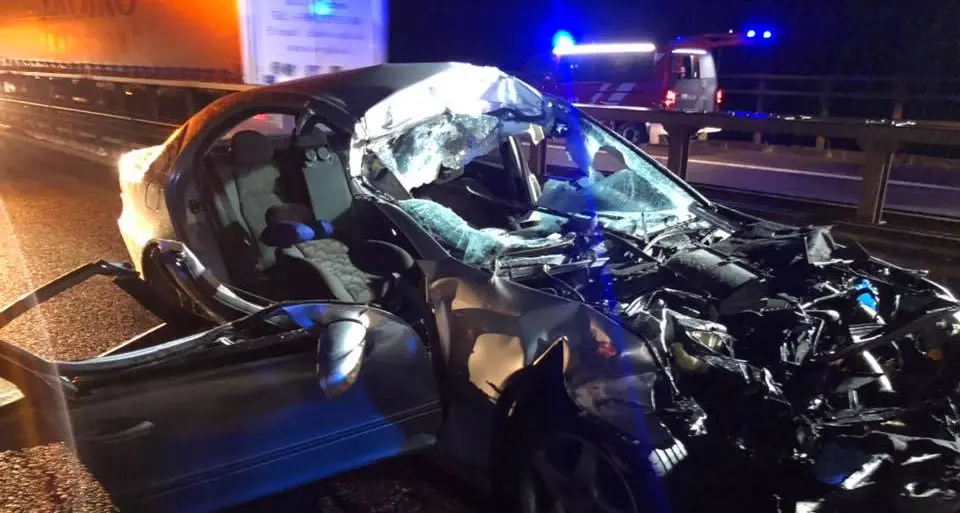 A22, auto contro camion tra Bolzano e Chiusa: tre i feriti, due gravi