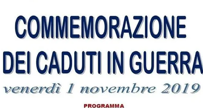 Primo novembre per le vittime di tutte le guerra