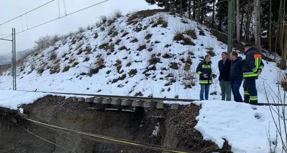 Maltempo, ferrovia della Pusteria inagibile per diverse settimane
