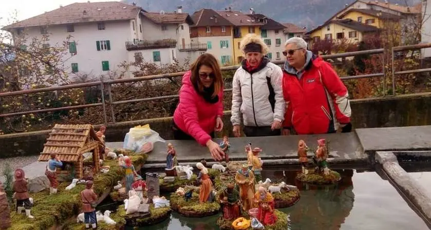 A Tuenno i presepi nei lavatoi piccoli capolavori delle Vip