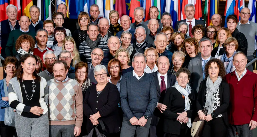 Gli anziani di Campodenno a Strasburgo