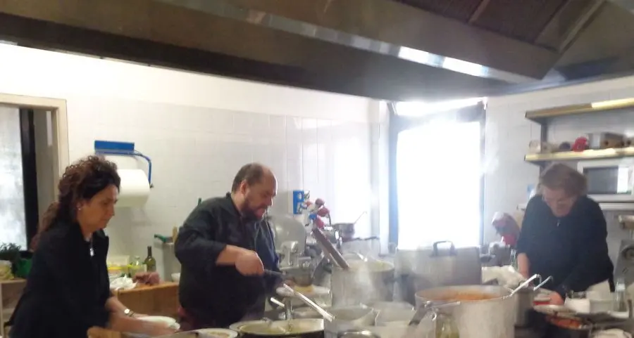 Condino, pranzo di “fine feste” con baccalà e lumache