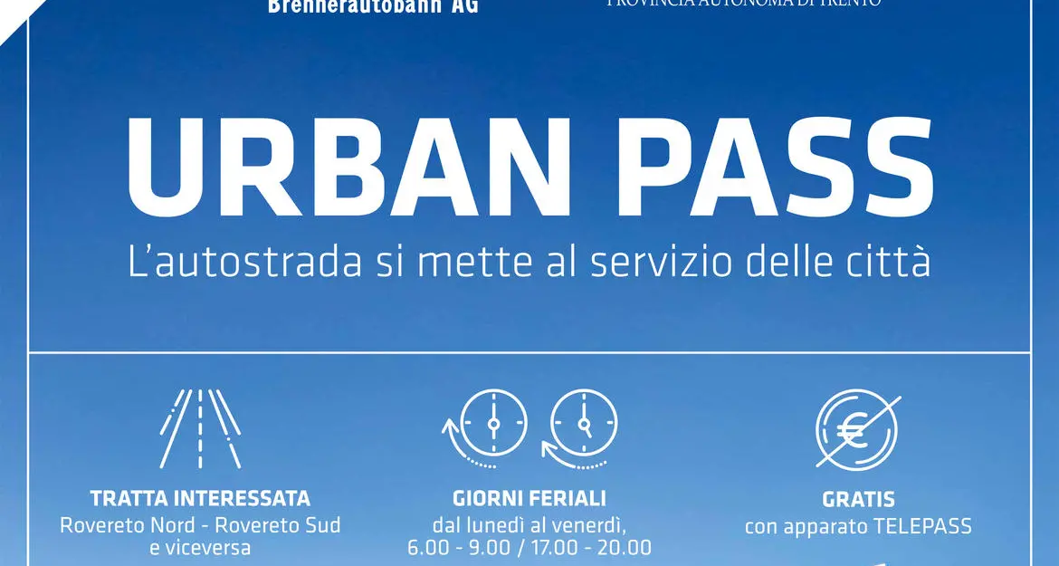 A22 gratuita fra i due caselli di Rovereto, ecco come attivare l'Urban pass