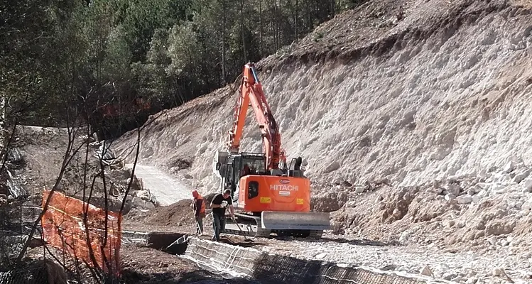 Ultimata la paramassi a difesa dell’abitato di Sarche