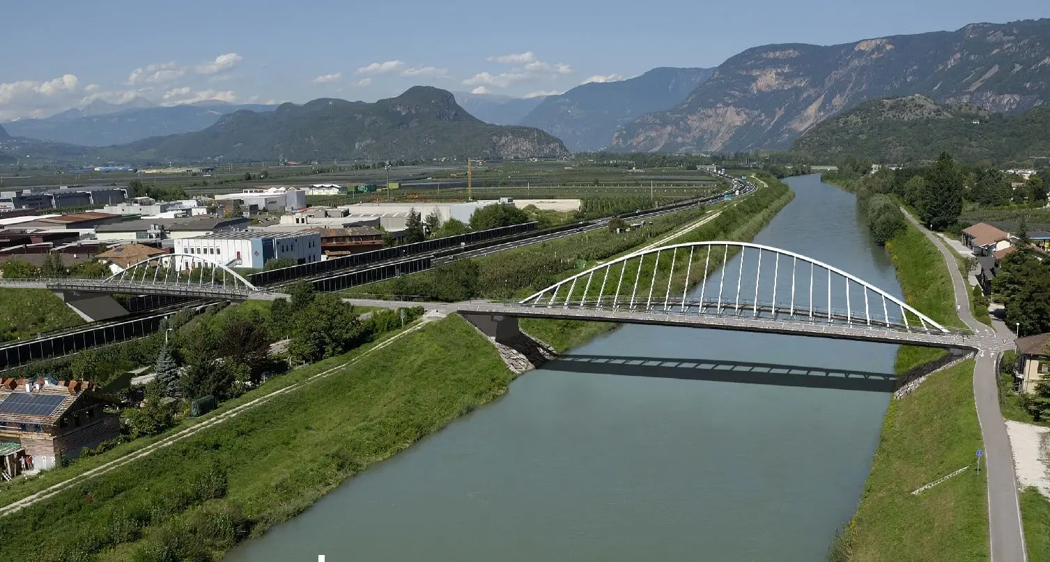 A22, al via i lavori per il ponte e il sovrappasso di Egna
