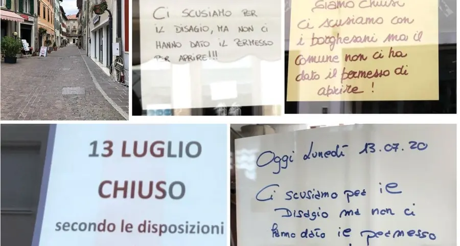 Mercato aperto e negozi chiusi