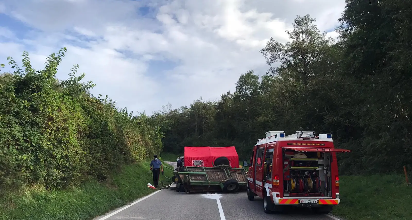 Monticolo, muore schiacciato sotto il trattore