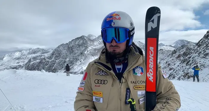Dominik Paris torna sugli sci dopo l'infortunio