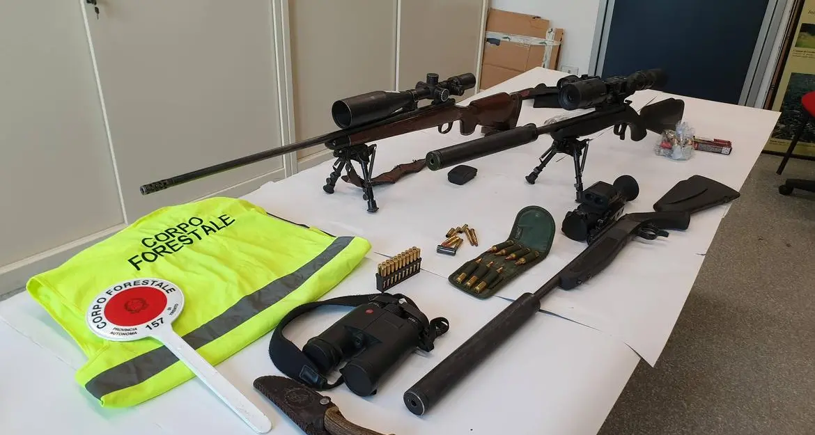 Val di Cembra, 4 denunciati durante un'operazione antibracconaggio