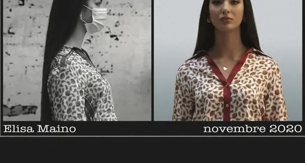 Elisa Maino e la mascherina: spot per Treccani