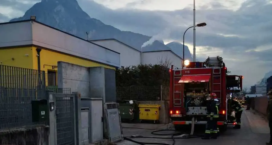 Scurelle, un incendio ferma il Panificio Tessaro