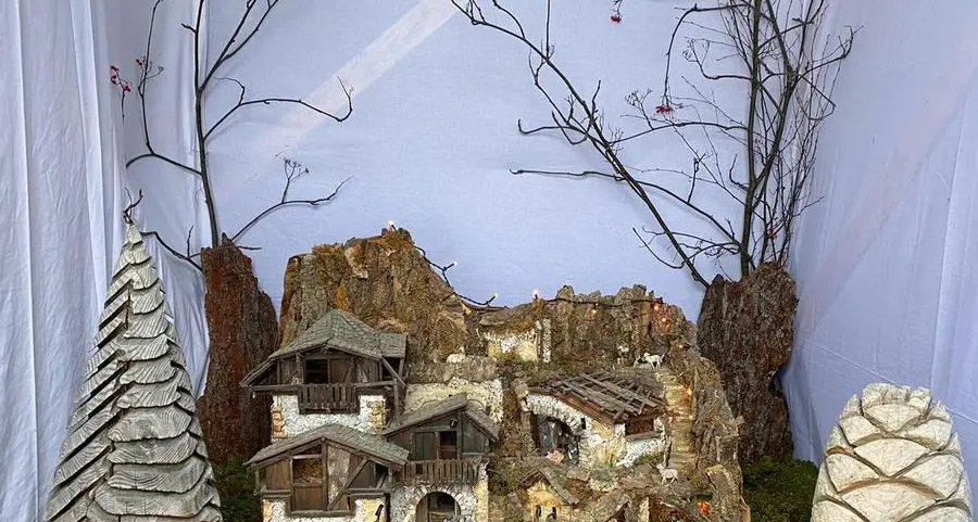 Da Ossana il presepio davanti alla chiesa