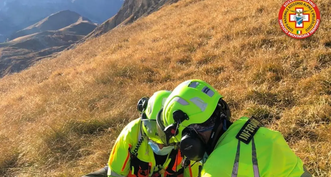 Giovane di 25 anni precipita con il parapendio a Pradel di Molveno