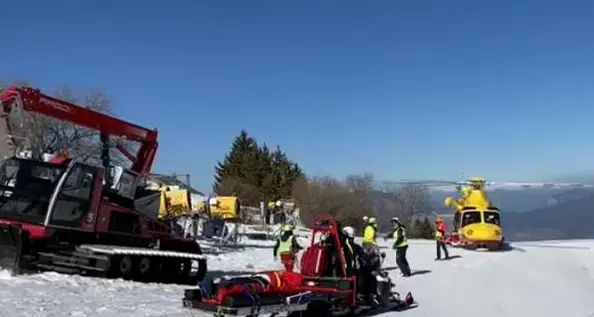 Violento scontro in pista sul Bondone: feriti due sciatori