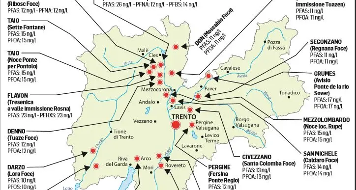 Pfas ad Arco: veleni in discarica