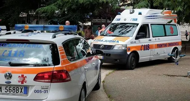 Scontro auto-moto a Caldonazzo: ferito anche un bambino di otto anni