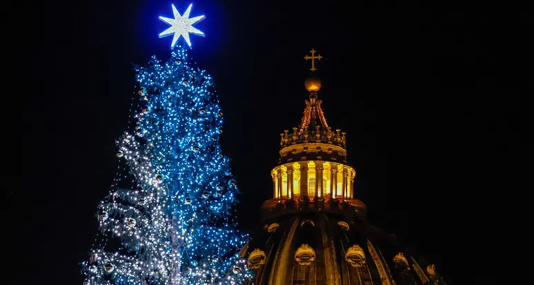 Piazza San Pietro, l’albero della val di Ledro è già al suo posto