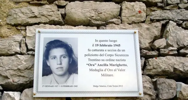 80 anni fa i nazisti uccisero la partigiana Ancilla Marighetto \"Ora\": a passo Brocon il sentiero a lei dedicato
