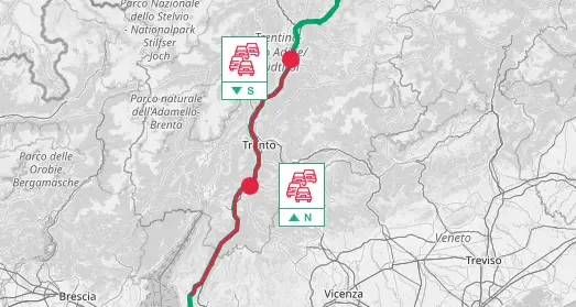 Scontro in A22, code fra Bolzano e Trento: rallentamenti anche per il traffico intenso