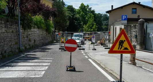 Cantieri, a Trento scatta la chiusura totale di via Cervara