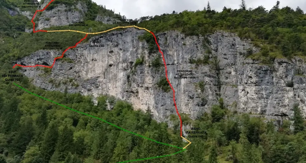 Nuova via ferrata a Imer: ecco l'ascesa alla chiesa di San Silvestro
