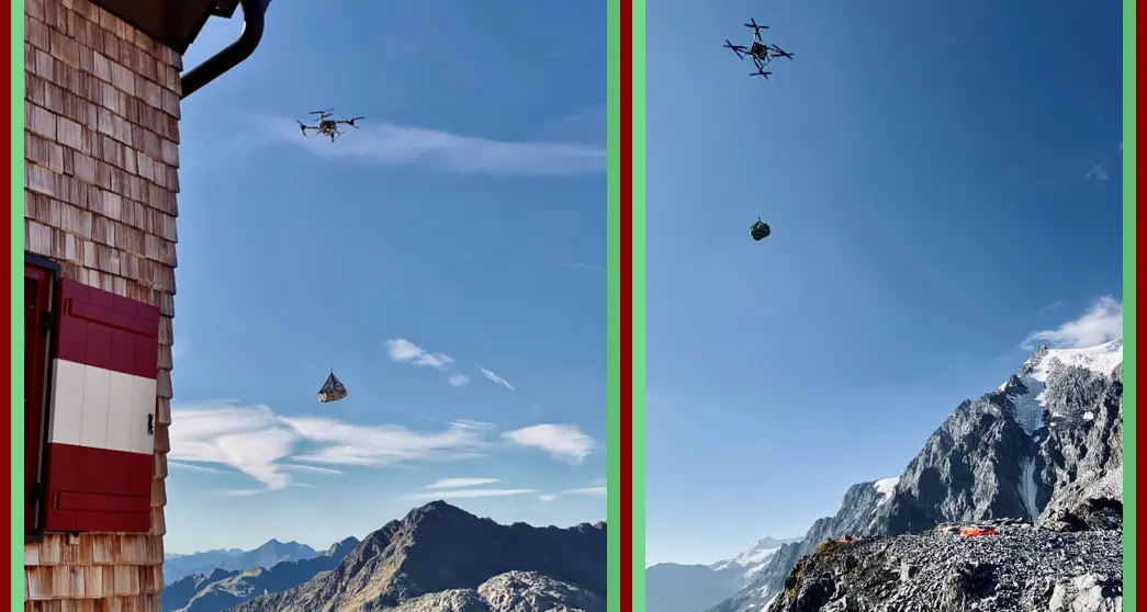 Rifornimenti dei rifugi alpini: i droni cargo per non inquinare e risparmiare
