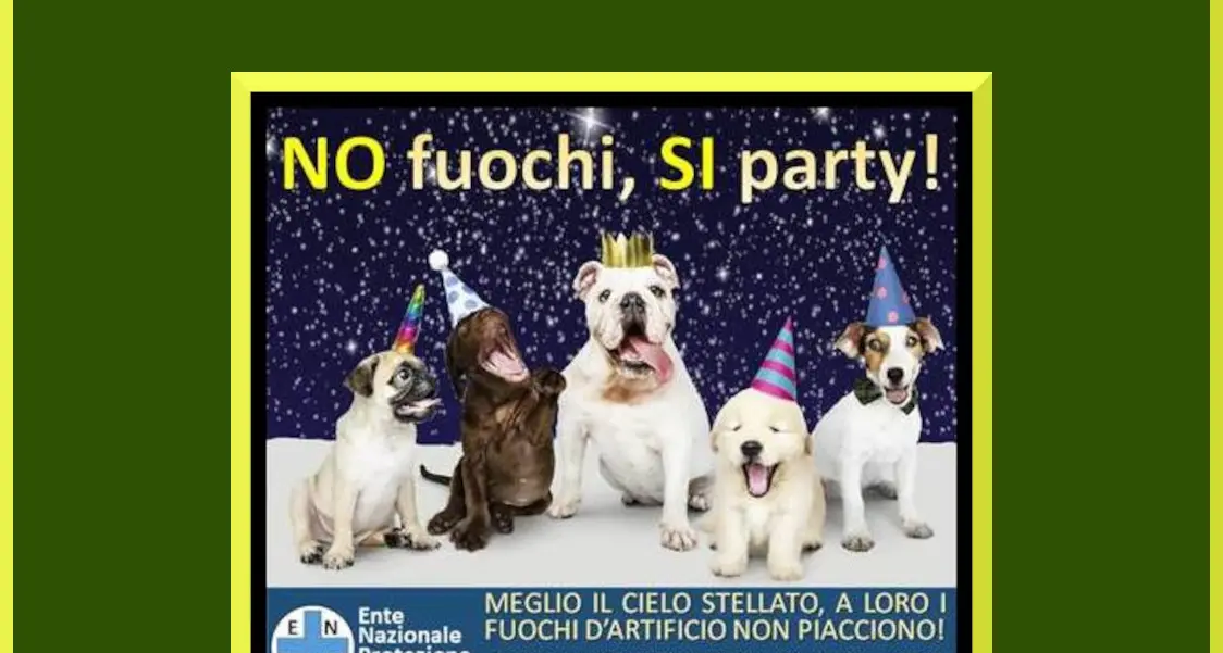 Enpa: stop a botti e petardi, pericolo per persone, animali e ambiente