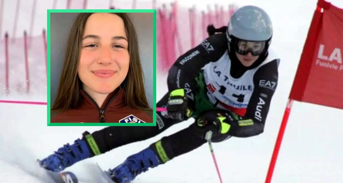 Giovani sciatori in pista a Folgaria ricordando Matilde Lorenzi