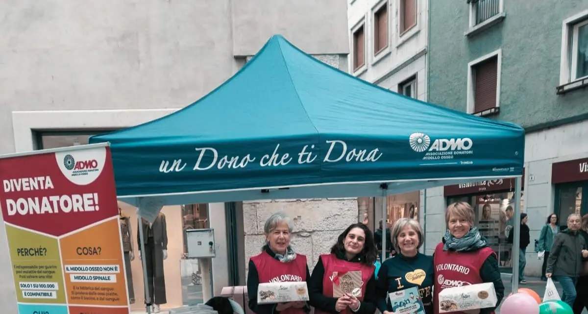 \"Una colomba per la vita\", Admo Trentino in piazza per la donazione di midollo osseo