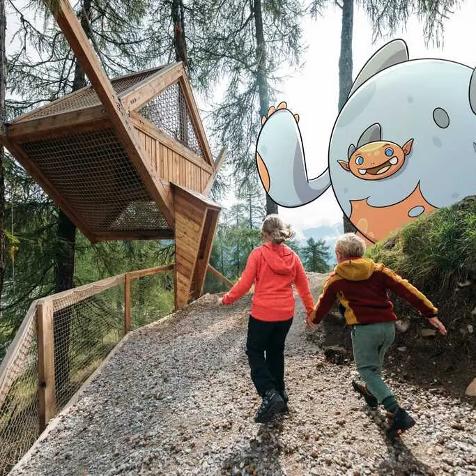 Val di Peio, giochi e avventure nel percorso delle \"Case volanti\"