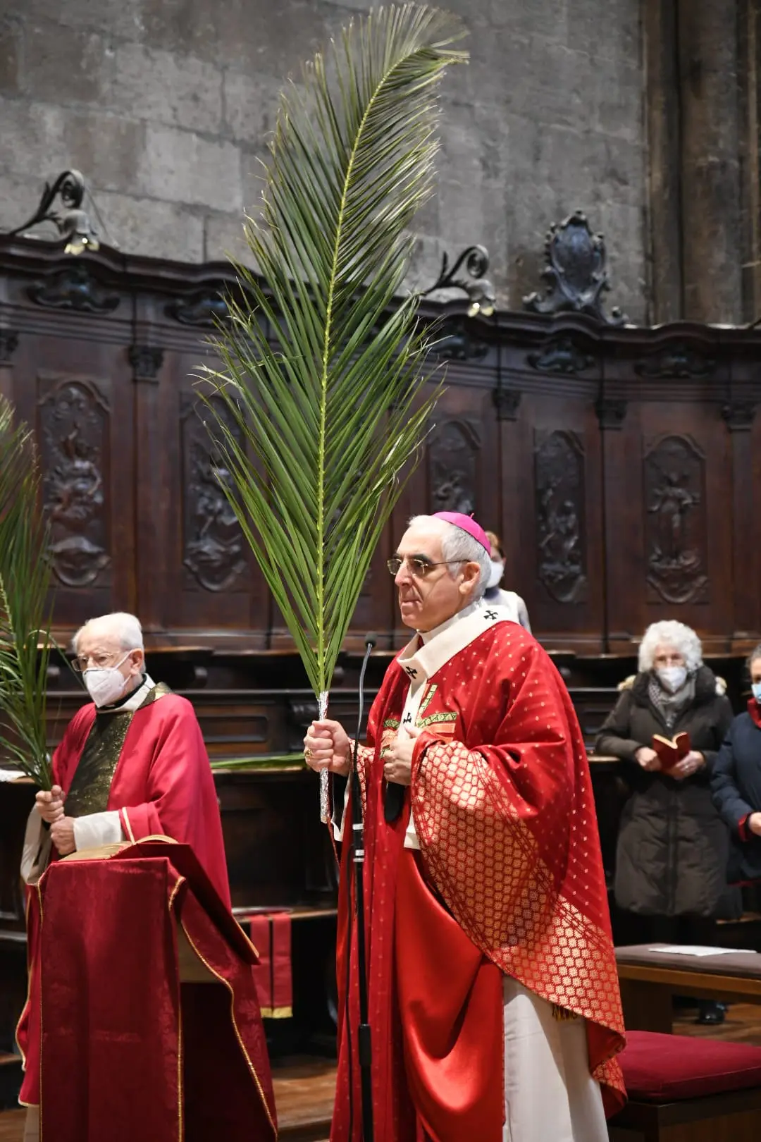 L’arcivescovo Tisi torna a celebrare in Duomo per la Domenica delle Palme