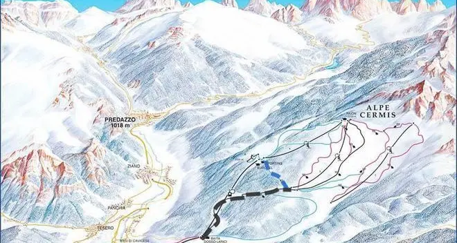 Cermis: incidente sugli sci, giovane di 14 anni soccorso con l'eliambulanza