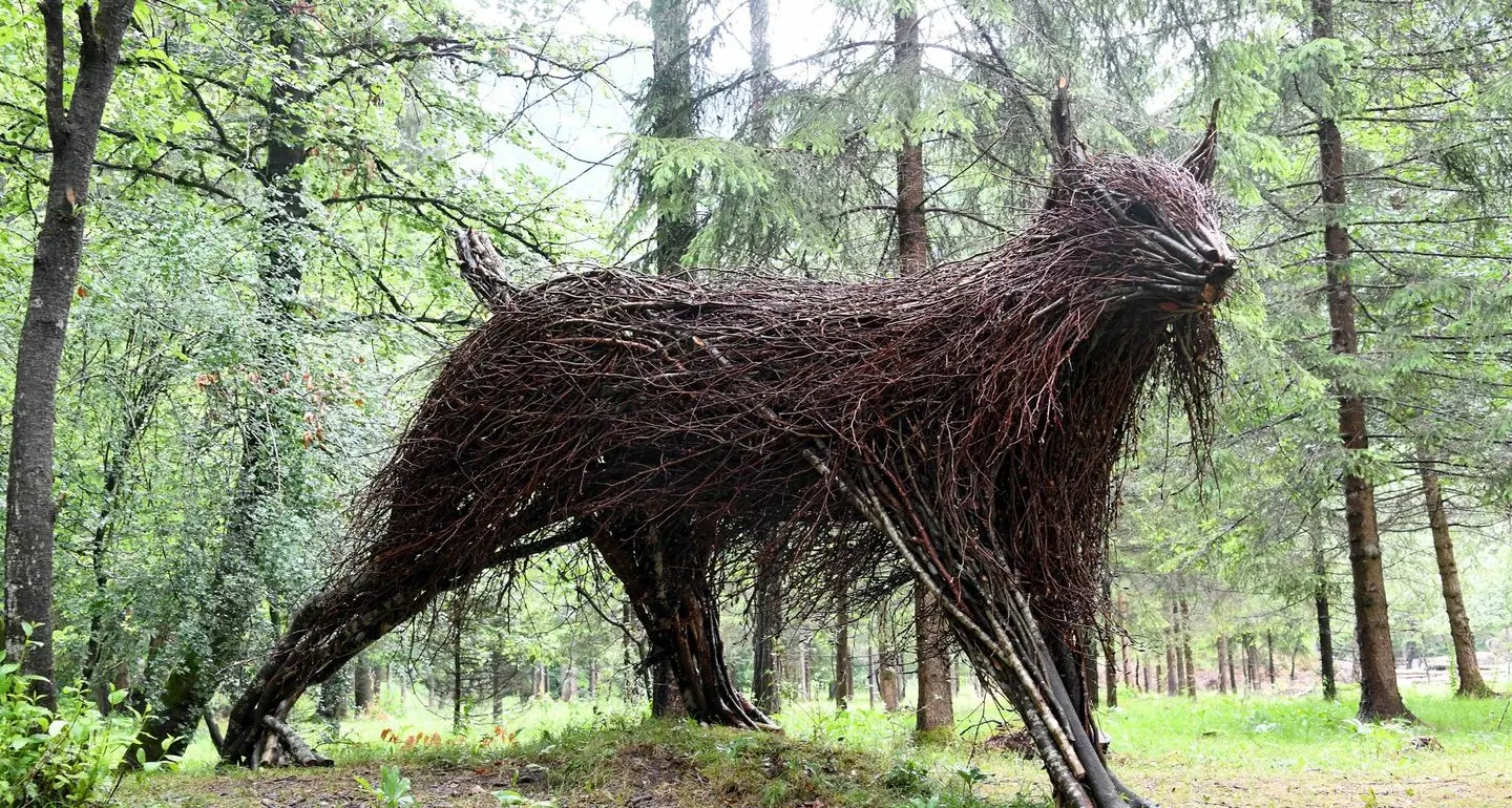 Al “Ledro Land Art” è arrivata la lince gigante