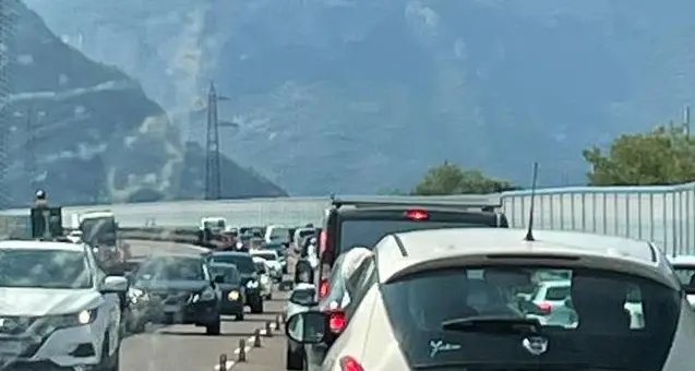 A22, traffico e rallentamenti da Verona a San Michele all'Adige