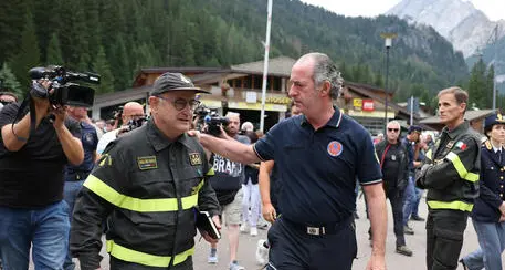 Marmolada, Luca Zaia: «La ripartenza sia nel ricordo delle vittime»
