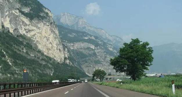 Da lunedì A22 gratis da Rovereto sud a Trento nord