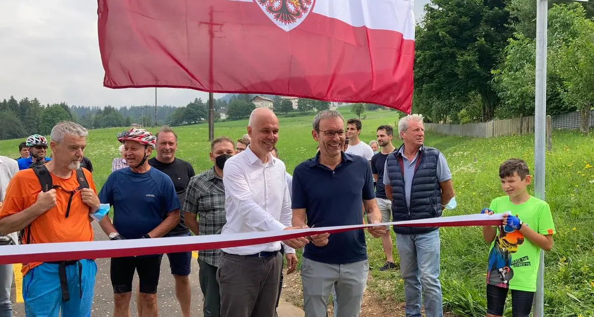 In bici in sicurezza dalla Val di Non alla Mendola: inaugurato il tratto Ronzone-Waldheim