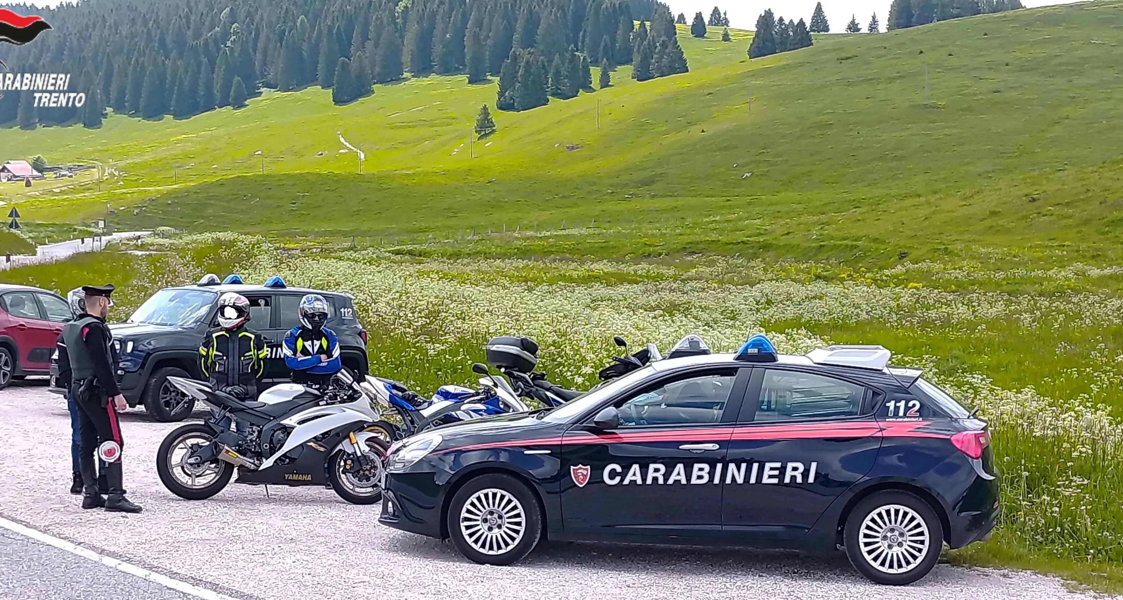 Controlli sui passi Brocon, Manghen e Vezzena: sanzionati 9 motociclisti per eccesso di velocità