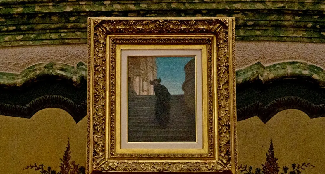 «Scalinata con prete»: ecco il nuovo Segantini acquistato dal Comune di Arco