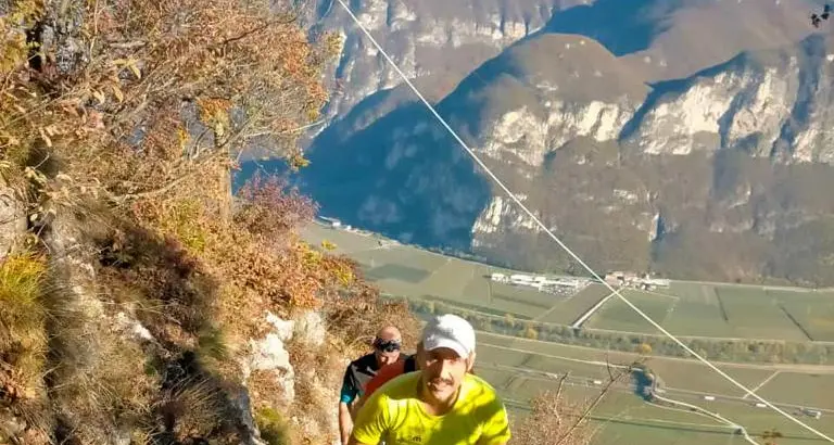 Le mille salite (e discese) del Monte di Mezzocorona: è il record di Walter Cigalla