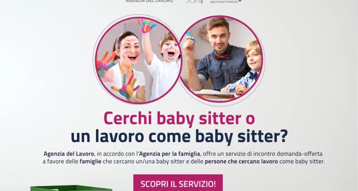 Baby sitter, la Provincia raccoglie candidature e anche offerte di lavoro