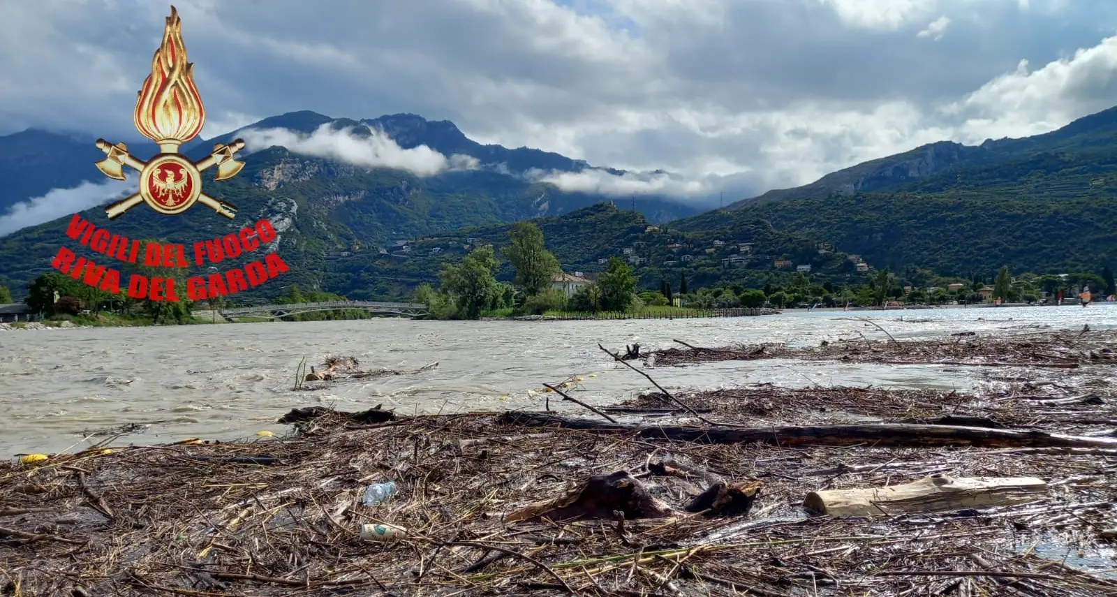 Maltempo, terminata l’“operazione reti” nel Sarca: recuperati più di 900 metri cubi di legname